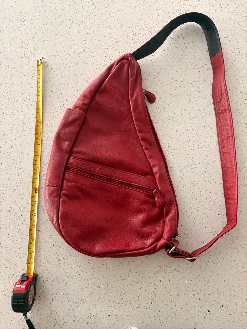Red Leather Ameribag